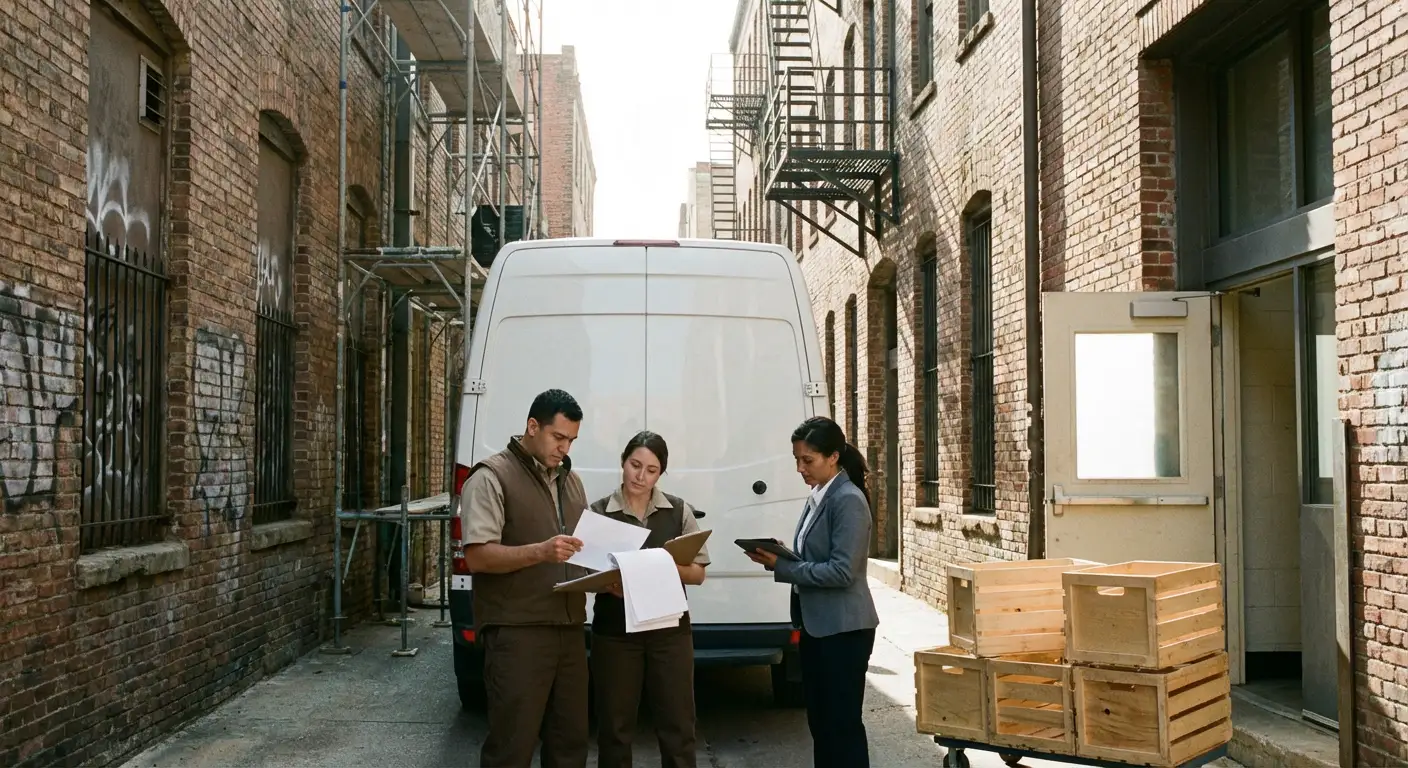 Longmeadow alley delivery access and clearance check