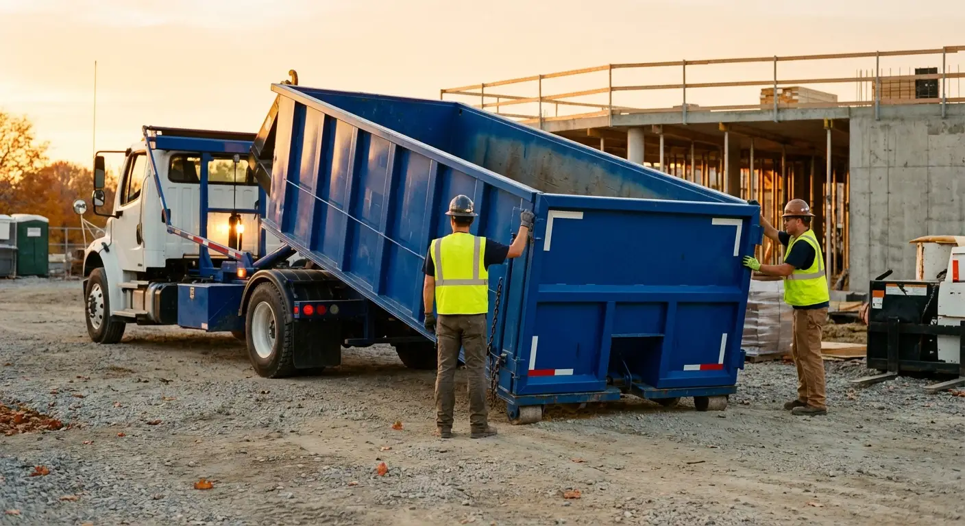 Commercial dumpster rental delivery in Longmeadow, MA