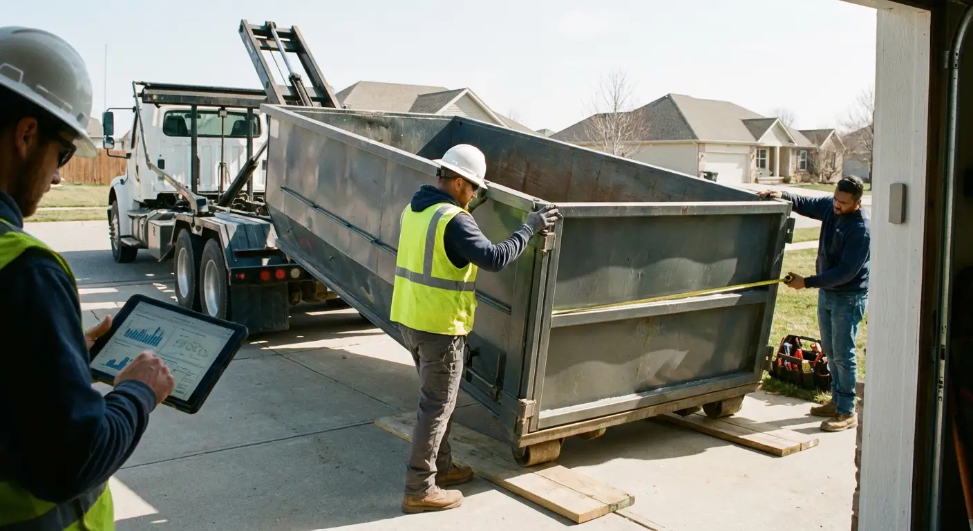 Roll-off dumpster dimensions and capacity guide in Longmeadow, MA